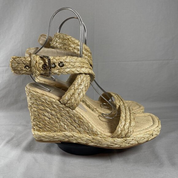 Dolce Vita Shoes - Dolce Vita Women's LT Natural Raffia ALDONA Wedge Sandals Shoe Size 12-NEW